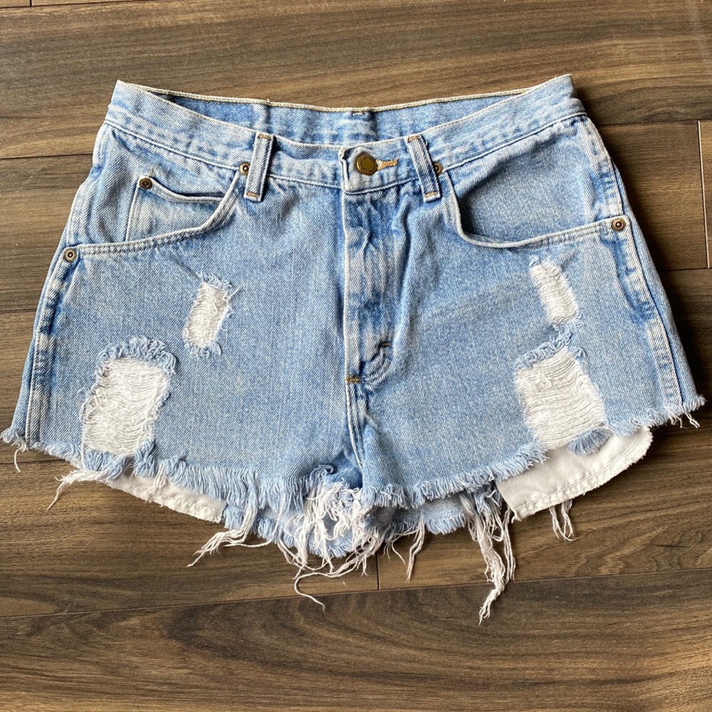 Wrangler High Waisted Denim Shorts